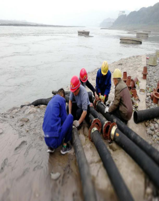 二水廠河道枯水位應(yīng)急搶險紀(jì)實